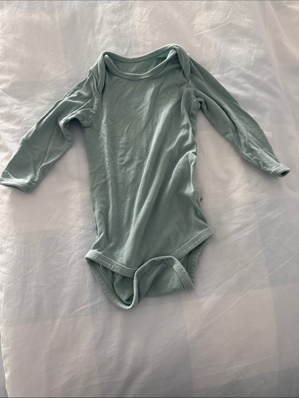 Kyte BABY Long-Sleeve Sage Green One-Piece
